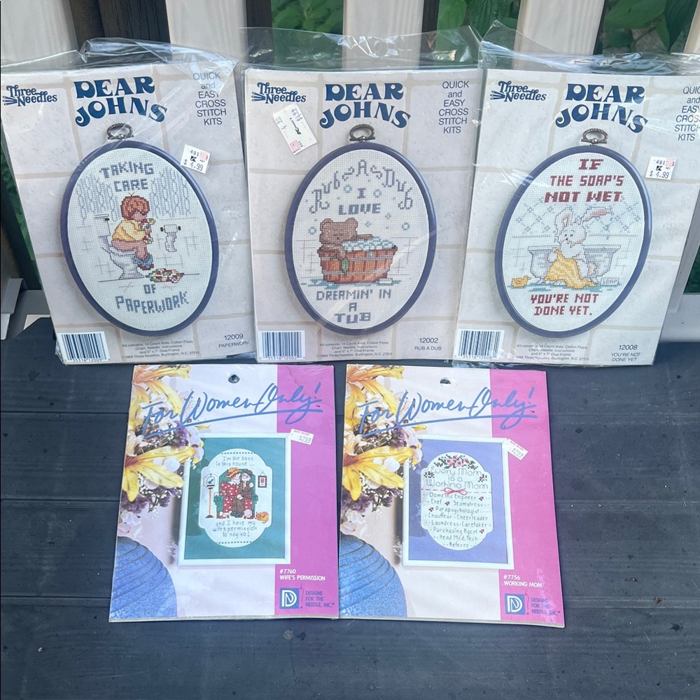 Cross Stitch Kits with Humorous Designs